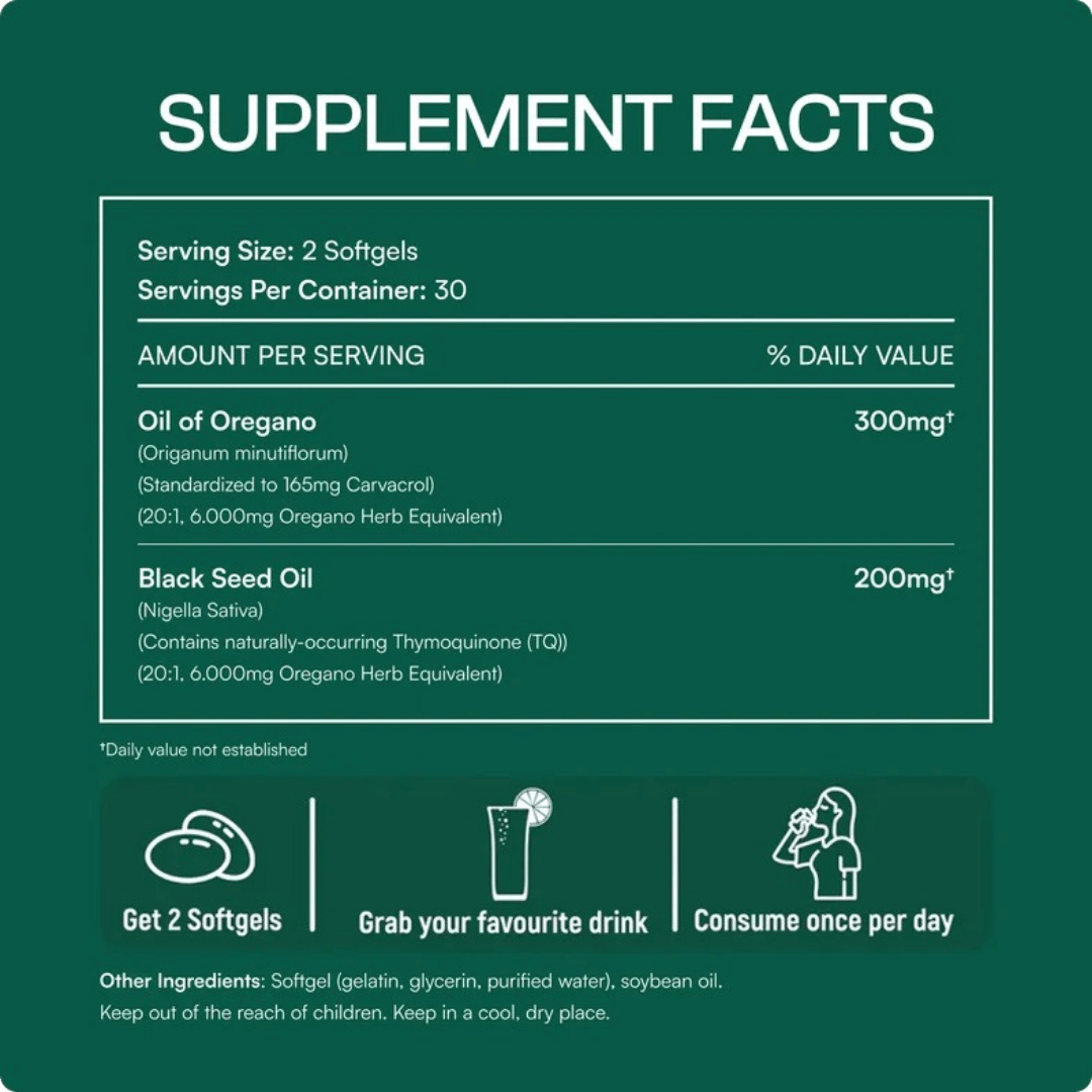 Origena® Oil Of Oregano Softgels